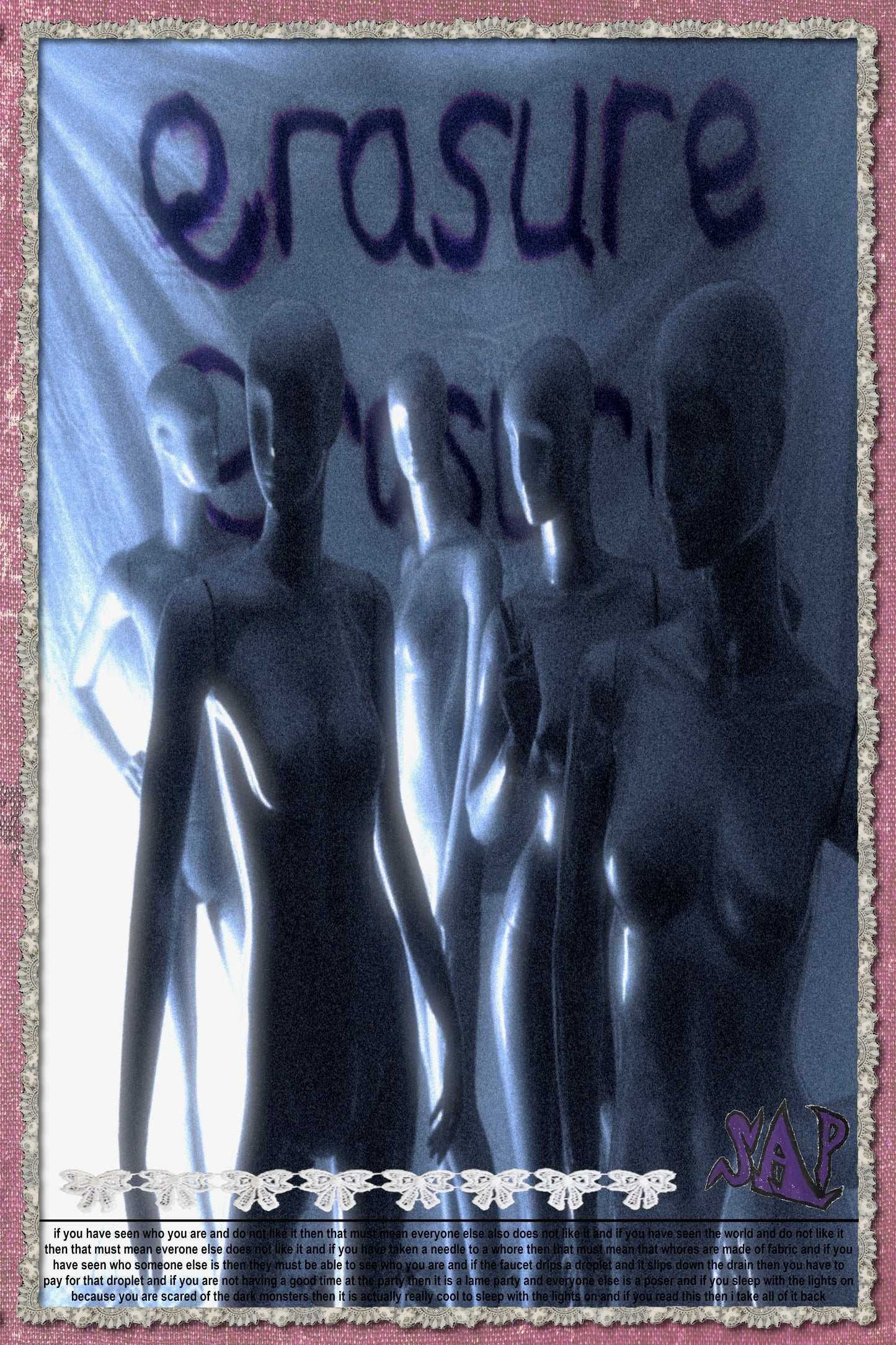 Erasure Poster 11x17’’